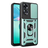 Oppo A60 Armor Sliding Camera Cover with Ring/Stand Green Noco