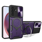 Samsung Galaxy A26 5G Sliding Camera Cover Protective Case with Ring/Stand - Purple - Noco