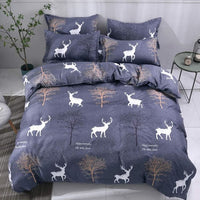 [Seconds] King Size - 4 Piece Duvet Cover Set 2x Pillow Cases Sheet and Duvet Cover - Milu Deer - Bedding Noco