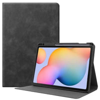 Deluxe Folding Flip Cover with Pen Slot for Samsung Galaxy Tab S6 Lite P610 / P615 - Black - acc Noco