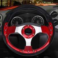 Sport Steering Wheel 32cm/70mm Bolt Spacing Sim Racing/Off Road - Red - NOCO