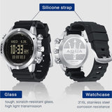 NORTH EDGE AQUA 100m Scuba Dive Watch - Dive Functions Altimeter Barometer & Luminous Compass - North Edge