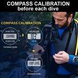 NORTH EDGE AQUA 100m Scuba Dive Watch - Dive Functions Altimeter Barometer & Luminous Compass - North Edge