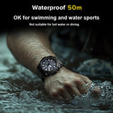 NORTH EDGE BLAZE Men’s Solar-Powered Outdoor Adventure Watch | 50M Waterproof Chronograph - North Edge