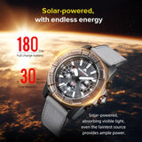 NORTH EDGE BLAZE Men’s Solar-Powered Outdoor Adventure Watch | 50M Waterproof Chronograph - North Edge