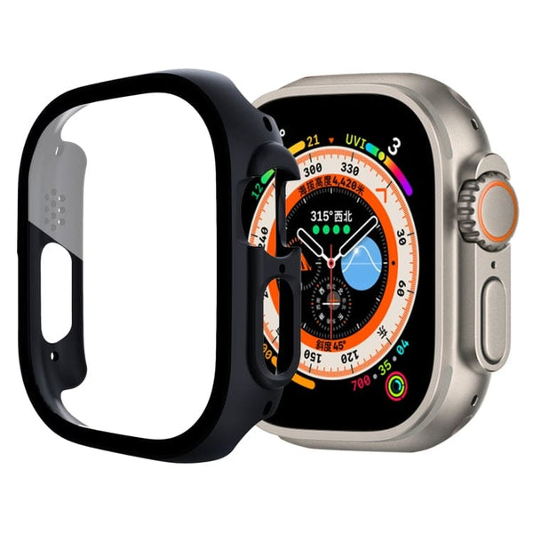Apple Watch Ultra / 2 49mm Cover with Tempered Glass Screen Protector - Black Noco