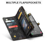 Samsung Galaxy S24 FE CaseMe 008 2-In-1 Wallet with Detachable Cover 8 Card Slots + Zip Pocket - CaseMe