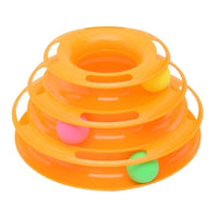 3 Layer Cat Ball Tower - Orange - Pet NOCO