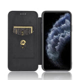Carbon Shell Flip Phone Cover/Wallet - For Apple iPhone 11 Pro - acc Noco
