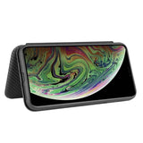 Carbon Shell Flip Phone Cover/Wallet - For Apple iPhone XS Max - acc Noco
