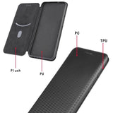 Carbon Shell Flip Phone Cover/Wallet - For Apple iPhone XS Max - acc Noco