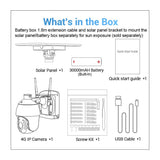 ESCAM QF624 WI-FI 3MP SOLAR POWERED 24/7 Pan/Tilt Outdoor Security Camera App Control, - security ESCam