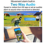 ESCAM QF624 WI-FI 3MP SOLAR POWERED 24/7 Pan/Tilt Outdoor Security Camera App Control, - security ESCam