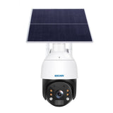 ESCAM QF724 4G NETWORK 3MP 24/7 SOLAR POWERED Pan/Tilt Outdoor Security Camera App Control, - ESCam