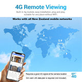 ESCAM QF724 4G NETWORK 3MP 24/7 SOLAR POWERED Pan/Tilt Outdoor Security Camera App Control, - ESCam