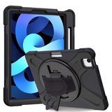 Heavy Duty Shockproof Protective Tablet Cover with Rotating Stand/Hand Grip/Stylus Holder for Apple iPad Pro 11 2018,2020,2021 / iPad Air
