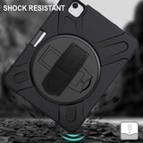 Heavy Duty Shockproof Protective Tablet Cover with Rotating Stand/Hand Grip/Stylus Holder for Apple iPad Pro 11 2018,2020,2021 / iPad Air