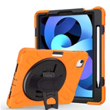 Heavy Duty Shockproof Protective Tablet Cover with Rotating Stand/Hand Grip/Stylus Holder for Apple iPad Pro 11 2018,2020,2021 / iPad Air