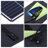 20w Solar Panel Phone and Car Trickle Charger QC3.0 AFC 5V/9V/12V Charging - Haweel