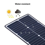 20w Solar Panel Phone and Car Trickle Charger QC3.0 AFC 5V/9V/12V Charging - Haweel
