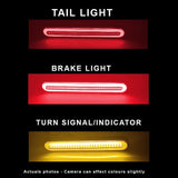 (2 PACK) 100 LED Truck/Trailer Tail Light Kit 233mm Long 12V-24V Tail/Brake Red and Amber Sequential Turn Signal - Automotive Noco