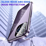 Apple iPhone 14 - 2 Piece Magnetic Rigid Cover with Transparent Glass Back and Glass Screen Protector - Cover Noco