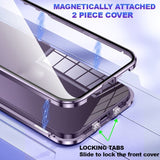 Apple iPhone 14 - 2 Piece Magnetic Rigid Cover with Transparent Glass Back and Glass Screen Protector - Cover Noco