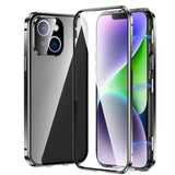 Apple iPhone 14 - 2 Piece Magnetic Rigid Cover with Transparent Glass Back and Glass Screen Protector - Cover Noco