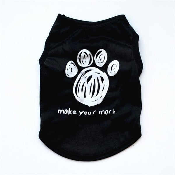 Make Your Mark Printed Vest for Dogs - Black - Extra Small - Pet NOCO