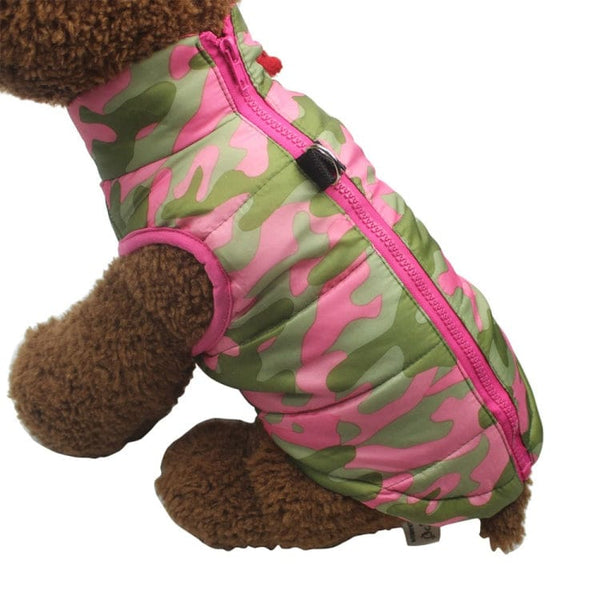 Winter Jacket Vest for dogs - Pink Camo - Small - Pet NOCO