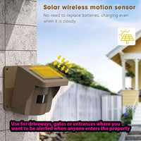 Driveway and Gate Solar Sensor Security Alert Sender and Base Station 800metre range 4 Channel - security NOCO