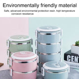 0.7L Insulated Stainless Steel Bento Box with Portable Hide-away Handle - 1,2 or 3 layer - NOCO