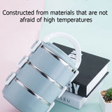 0.7L Insulated Stainless Steel Bento Box with Portable Hide-away Handle - 1,2 or 3 layer - NOCO