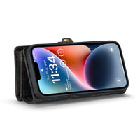 Apple iPhone 15 CaseMe 008 2-In-1 Wallet with Detachable Cover 8 Card Slots + Zip Pocket - Cover CaseMe