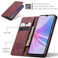 Oppo A78 4G CaseMe 013 Wallet Flip Cover Magnetic Closing Cover Card Slots - Cover CaseMe