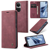 Oppo Reno 10 5G / Reno 10 Pro 5G CaseMe 013 Wallet Flip Cover Magnetic Closing Cover Card Slots - Red - Cover CaseMe