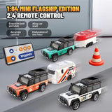 1:64 Mini Alloy RC Car with Lights | Metal Alloy | Trailer - Noco