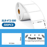 101.5mm Phomemo Pre-Cut Thermal Label Roll White - Phomemo