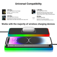 2-IN-1 15W Desktop/Car Non-Slip QI Wireless Charging Pad - charger Noco