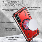 Samsung Galaxy S22 Hybrid 2 Piece Rugged Magsafe Ring Protective Cover - Cover Noco