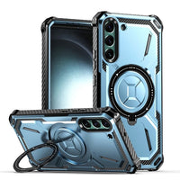 Samsung Galaxy S22 Hybrid 2 Piece Rugged Magsafe Ring Protective Cover - Blue - Cover Noco