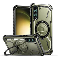 Samsung Galaxy S22 Hybrid 2 Piece Rugged Magsafe Ring Protective Cover - Green - Cover Noco