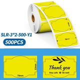 76.2 to 88.9mm Phomemo Pre-Cut Thermal Label Roll Mixed - Phomemo