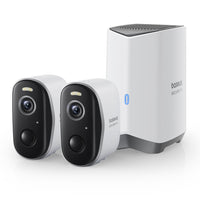 Baseus N1 HomeStation + Dual Wi-Fi 5MP Security Camera Set, 16GB Built-In