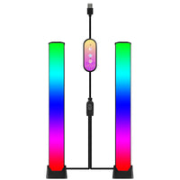 LUZ 60 LED Dual Sound Activated Ambient Light Bars , Multiple Modes and Colours, USB Powered