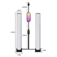 LUZ 60 LED Dual Sound Activated Ambient Light Bars , Multiple Modes and Colours, USB Powered