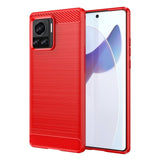 Motorola Moto X30 Pro / Edge 30 Ultra Carbon Brushed Texture Phone Cover - Red - Cover Noco