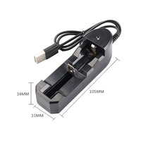 BMAX 18650 Lithium Battery Single Slot USB Charger - HTRC