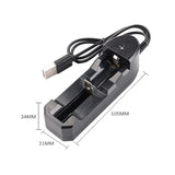 BMAX 18650 Lithium Battery Single Slot USB Charger - HTRC