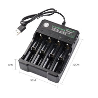 BMAX 18650 4.2V USB Lithium Battery Charger – 4 Independent Slots - HTRC
